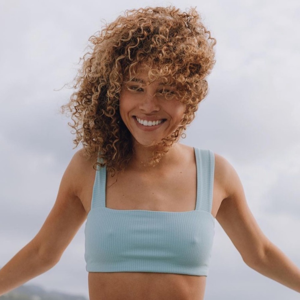 Daily Drills Ribbed Lawson Bra 💙 Color: Sail - Size: S